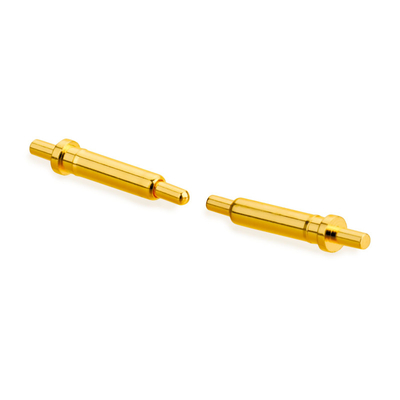 2.54mm स्प्रिंग लोडेड POGO पिन 5V 2A स्वर्ण चढ़ाना 4 पिन चुंबकीय Pogo पिन कनेक्टर